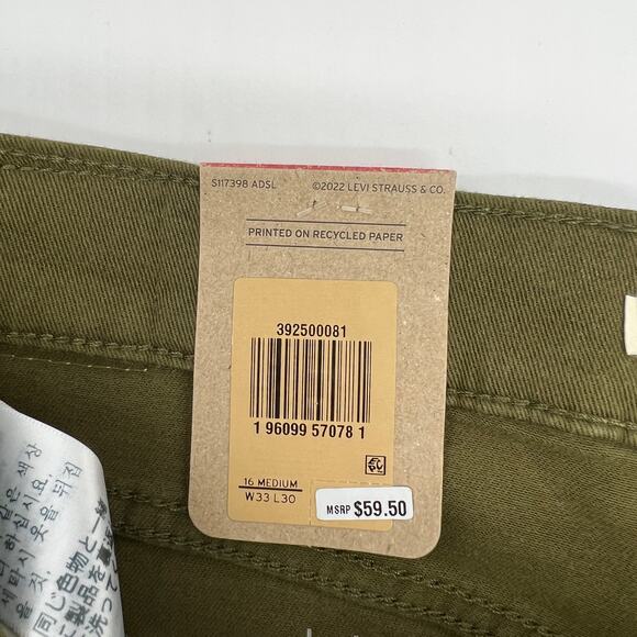 Levi's Womens Mid Rise Classic Straight Jean Size 16medium W33 L30 - Picture 8 of 8